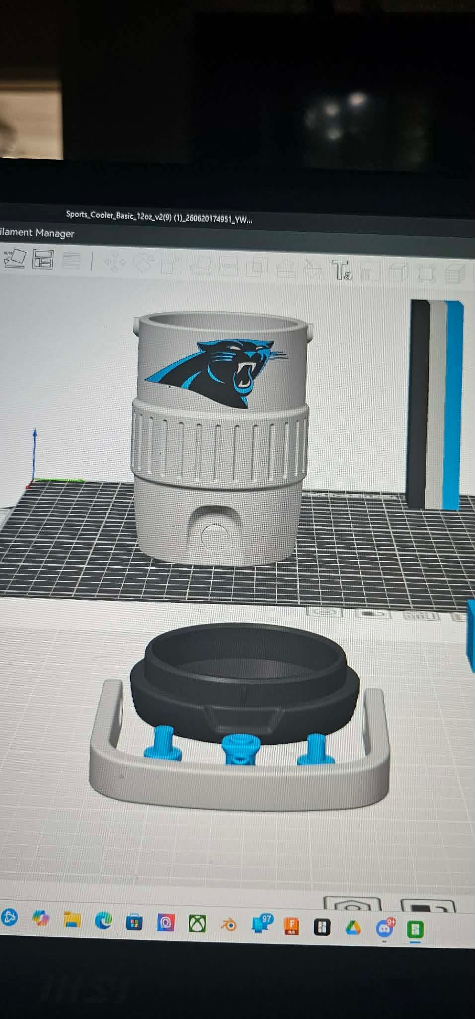 Panther Cooler Can Coozie