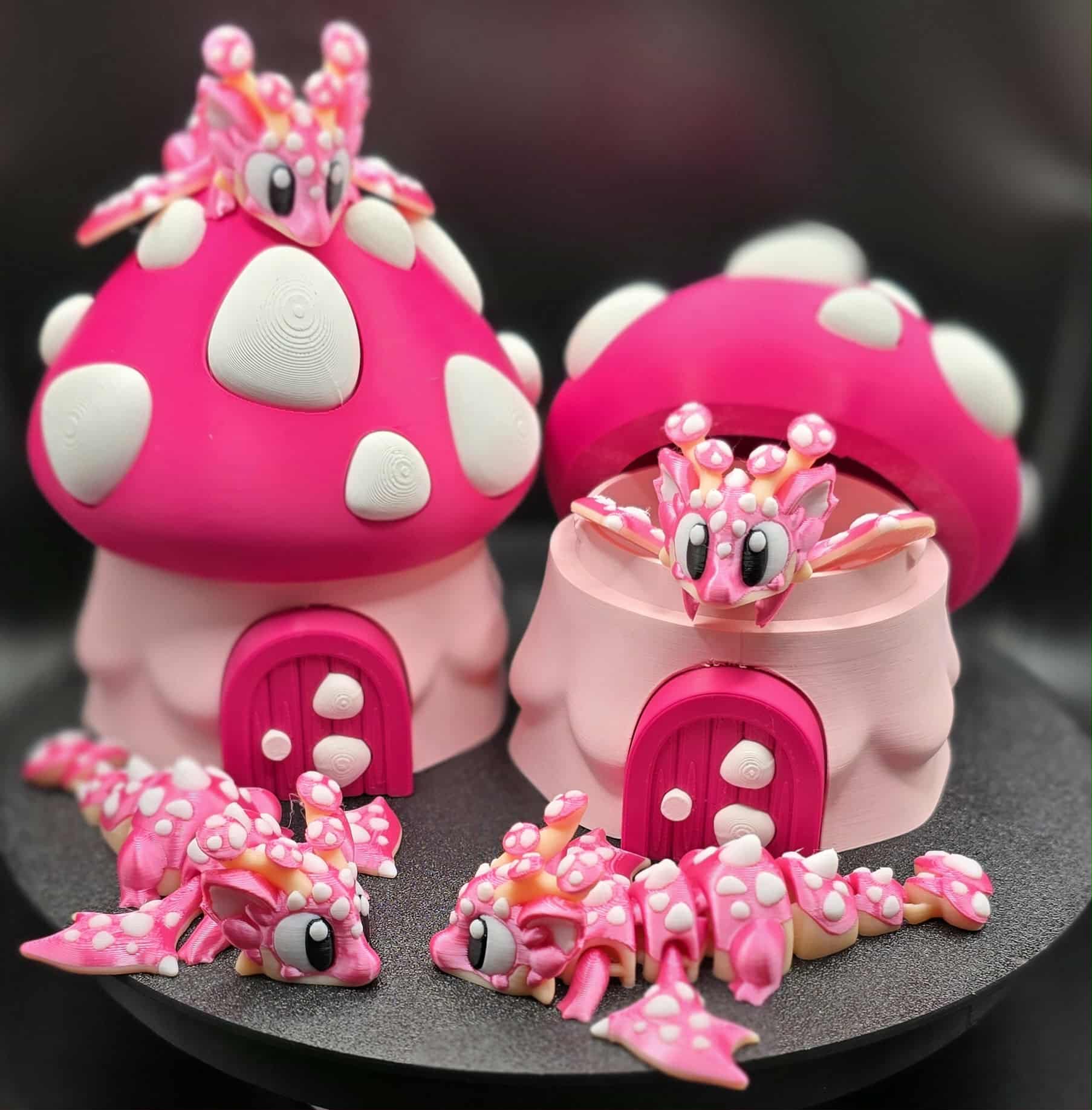 Mushroom Dragon with Mushroom egg