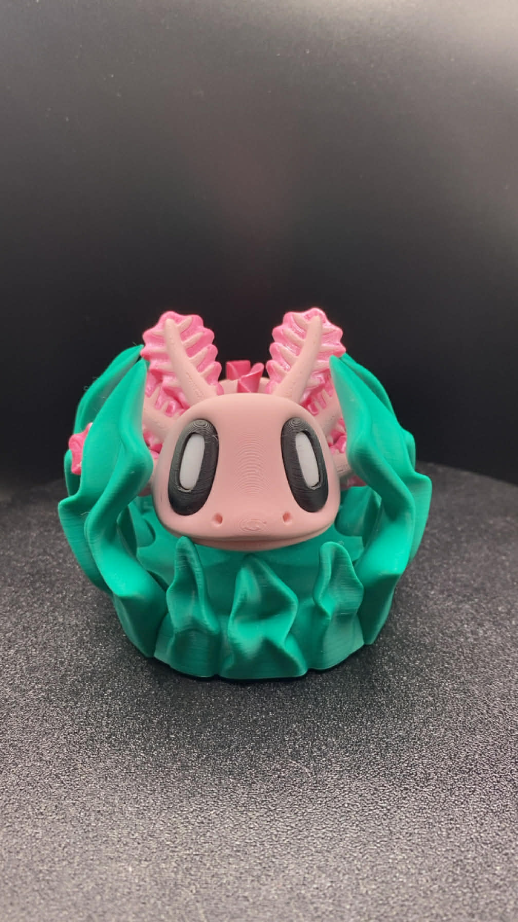 Axolotl With Seaweed Bed