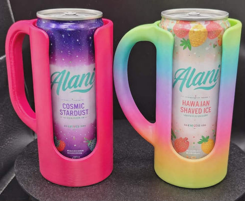 3D Printed Drink Can Holder, UV Reactive Glow Decor