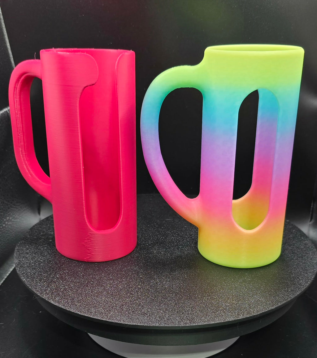 3D Printed Drink Can Holder, UV Reactive Glow Decor