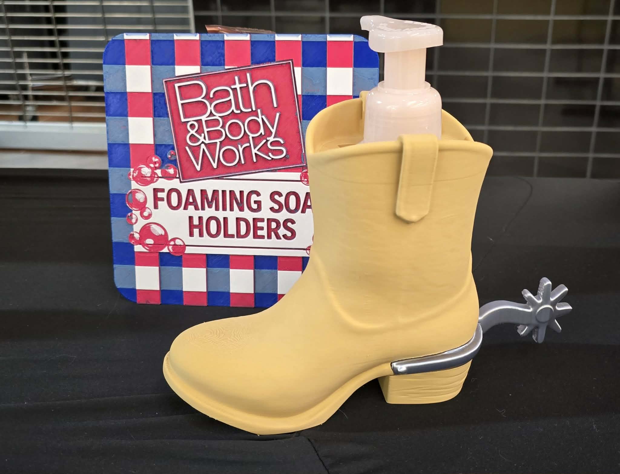 Western boot soap holder