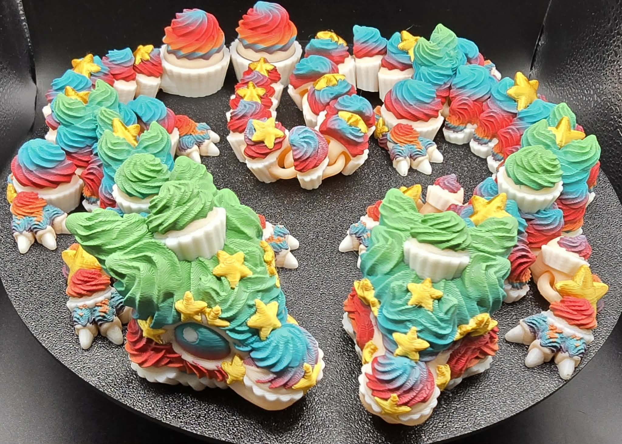 Short cupcake birthday Dragon