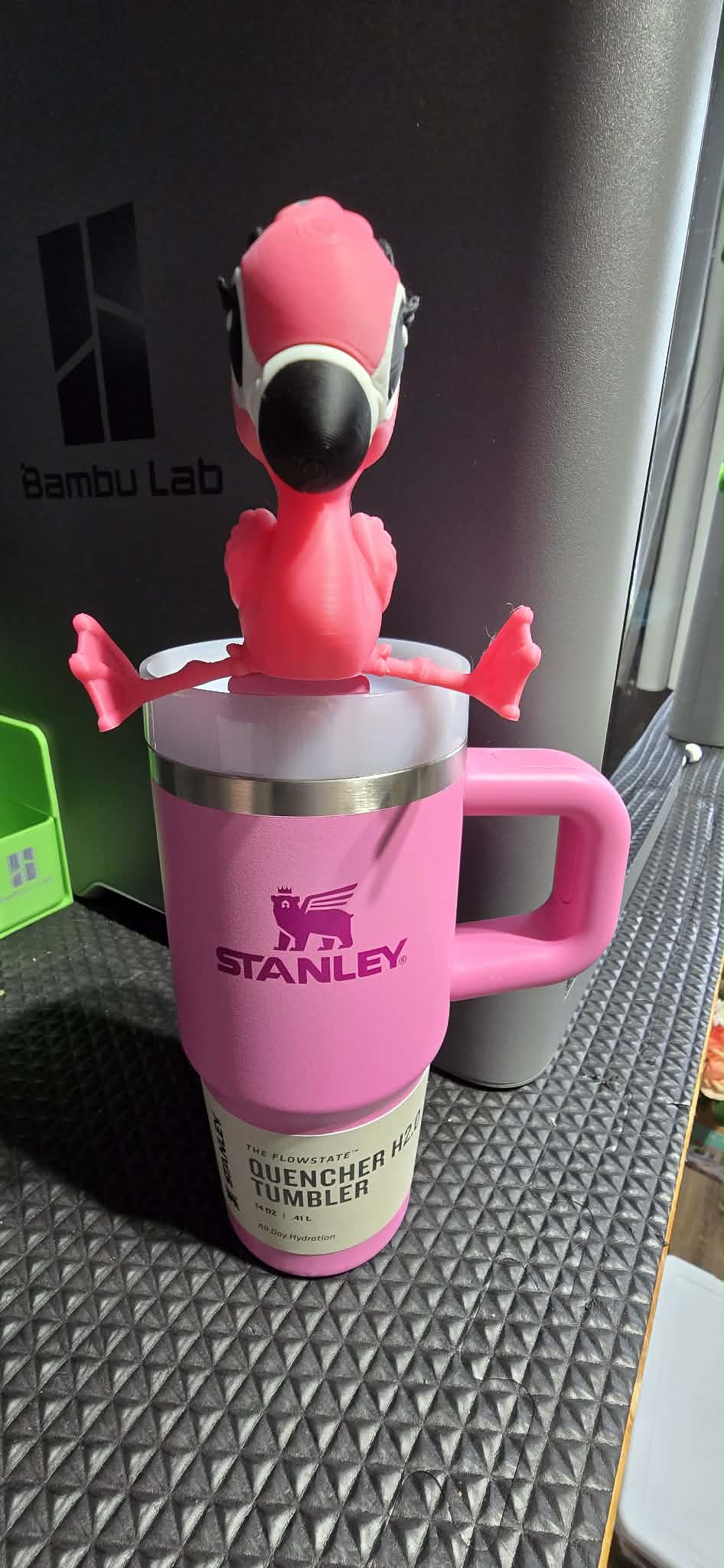 Flamingo straw topper