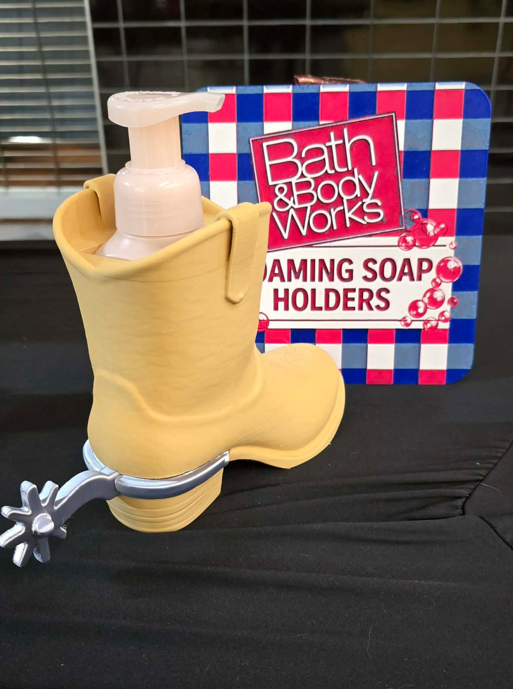 Western boot soap holder