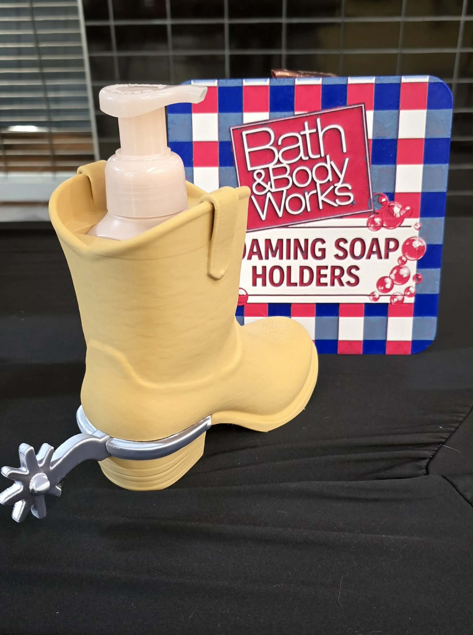 Western boot soap holder