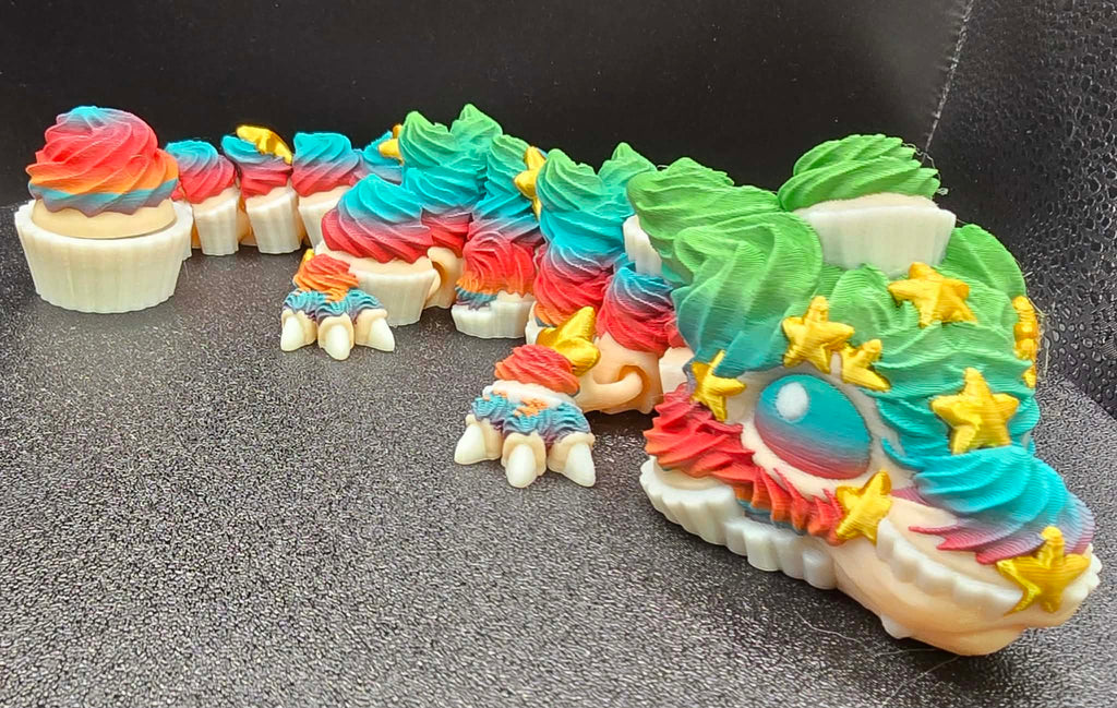 Short cupcake birthday Dragon