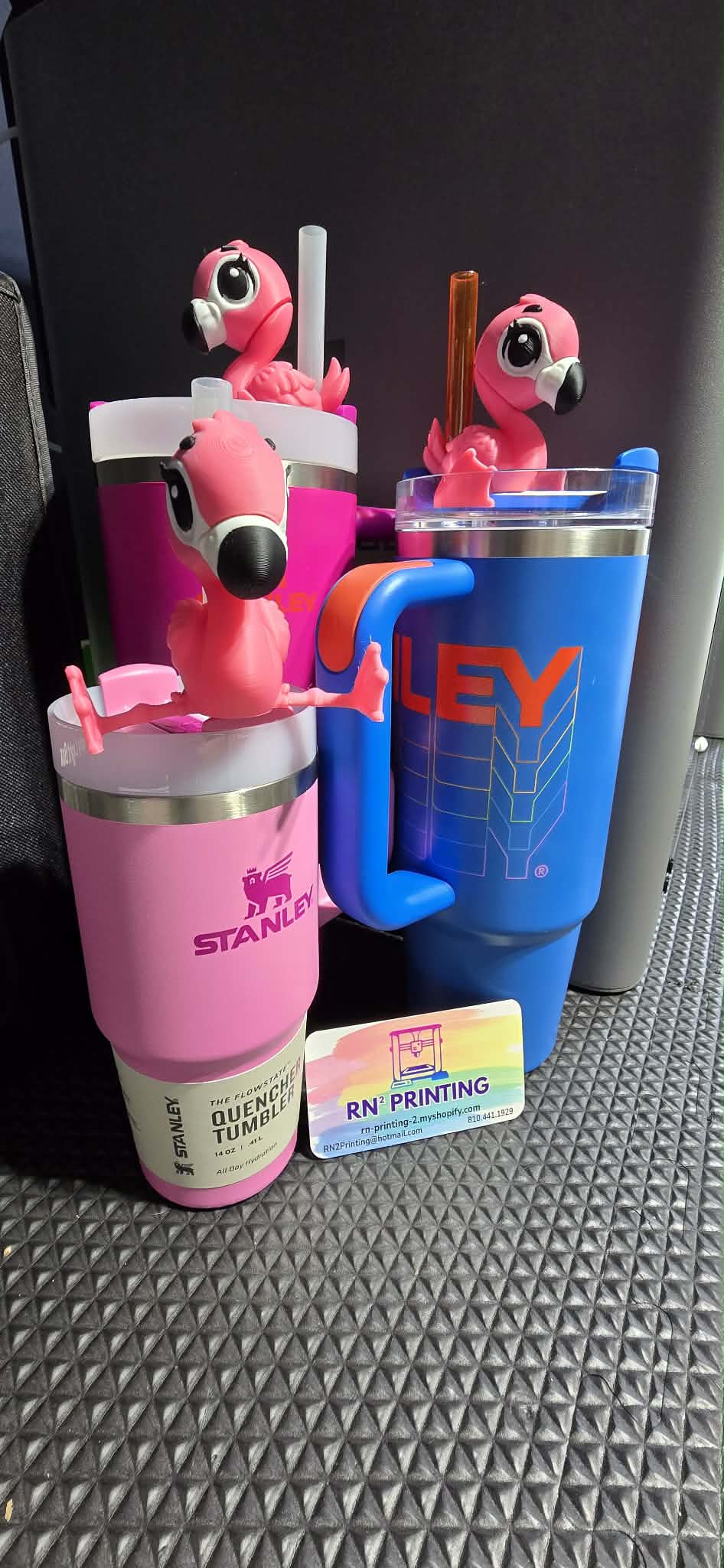 Flamingo straw topper