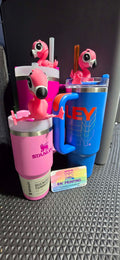 Flamingo straw topper
