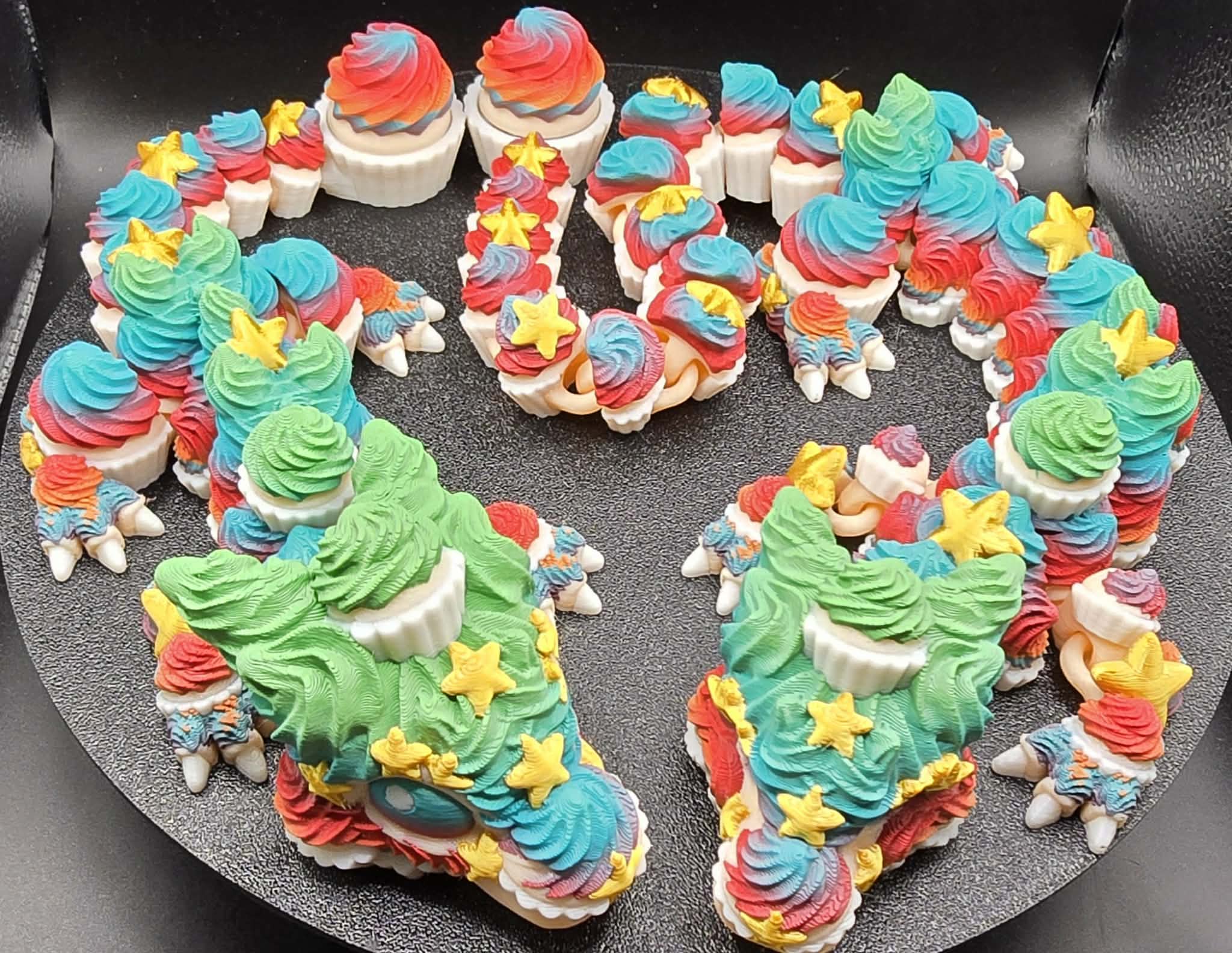 Long cupcake birthday Dragon