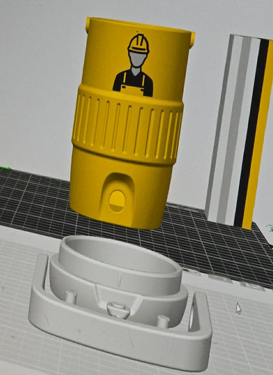 Construction Worker Can Coozie