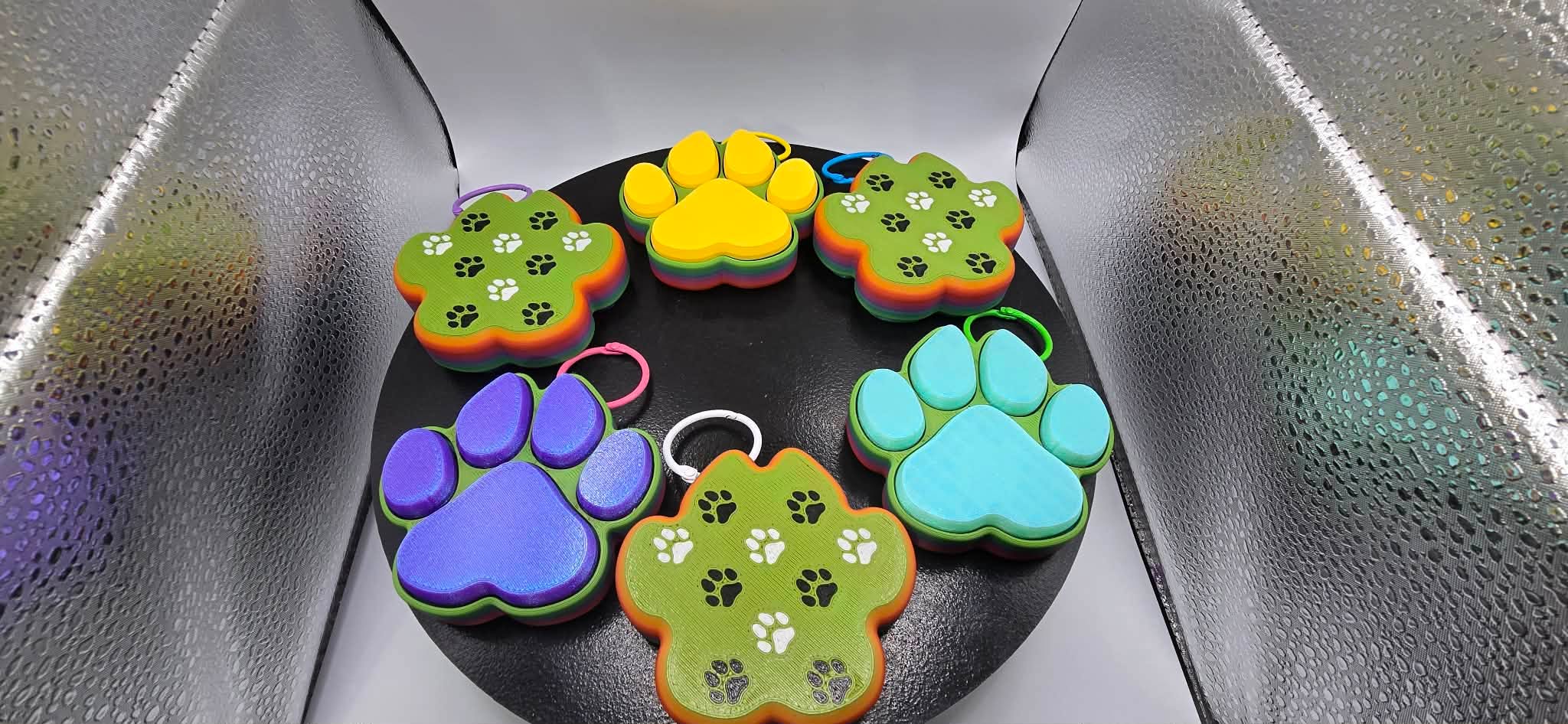 🔥Limited Time: 3D Paw Print Keychain Clickers – $8!