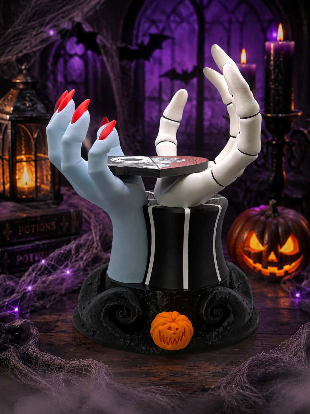 Nightmare Before Christmas Jack & Sally Candle Holder