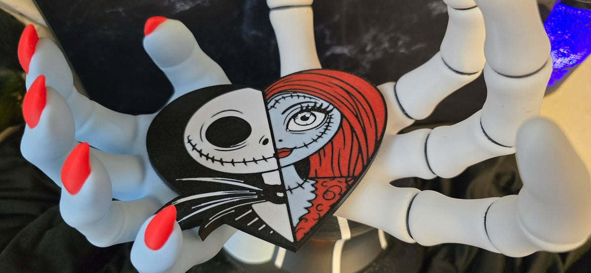 Nightmare Before Christmas Jack & Sally Candle Holder