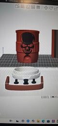 Skull Cooler Can Coozie