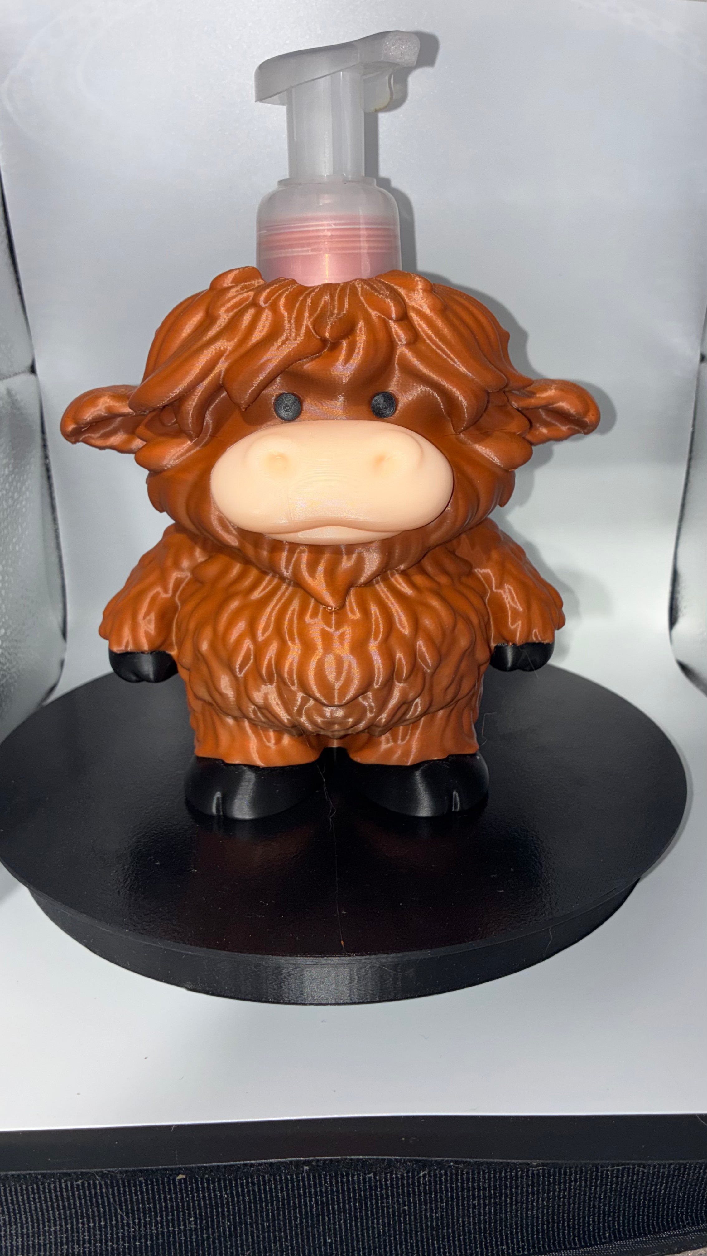 Highland Cow Soap Dispenser Holder
