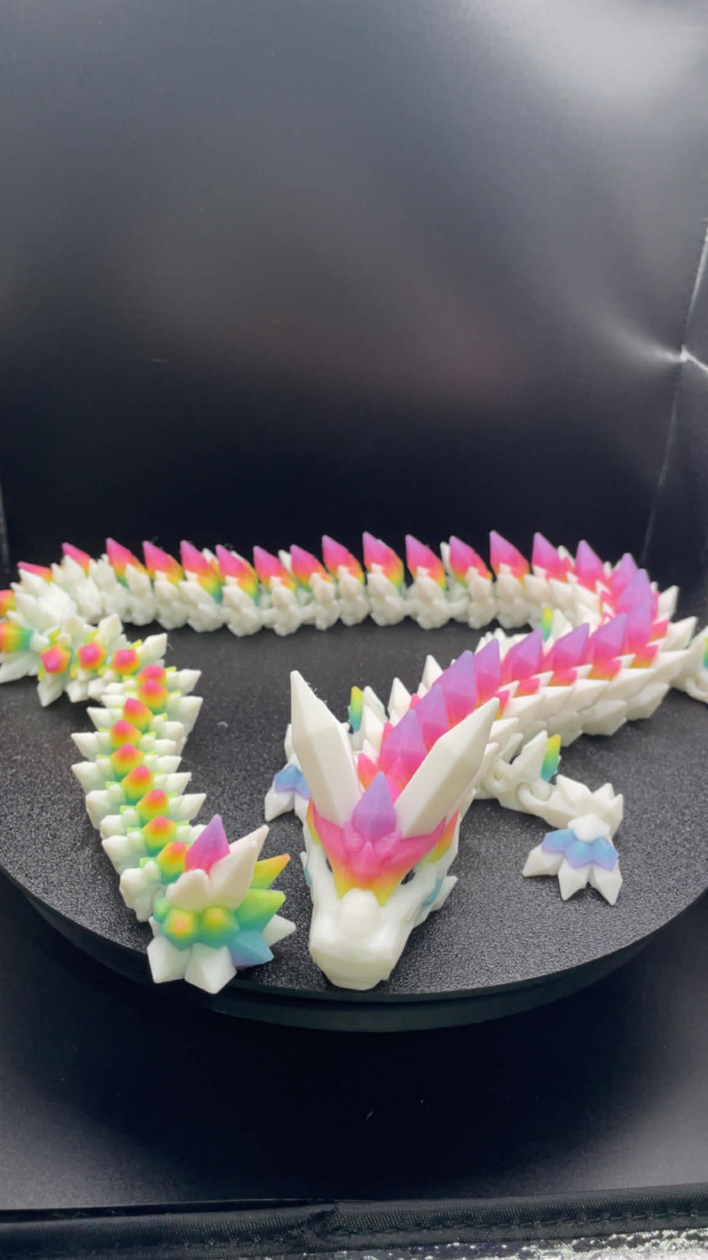 Crystal Rainbow dragon-glow in the dark