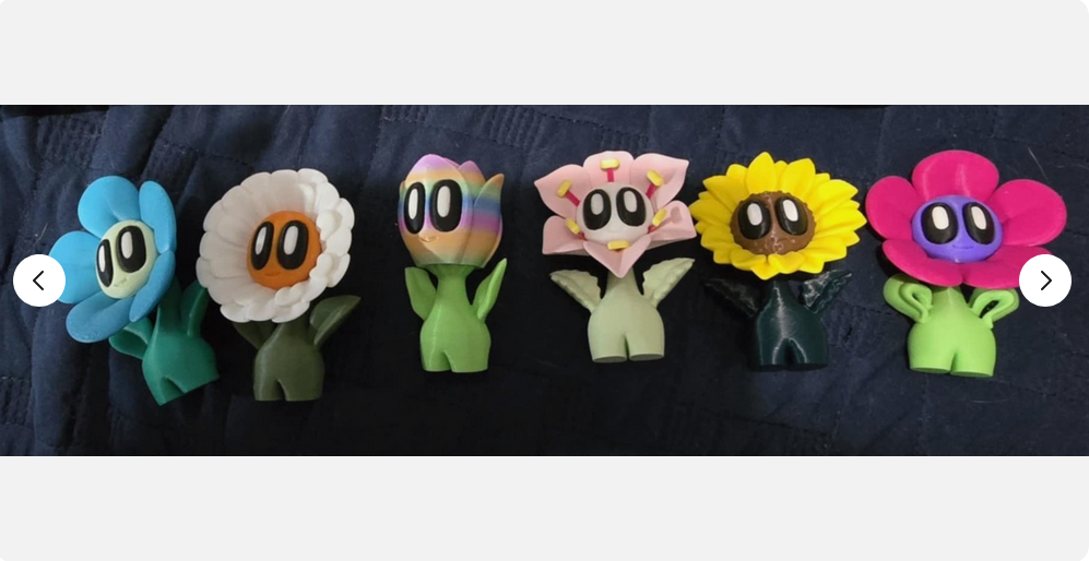 Blob Flower Set with pots