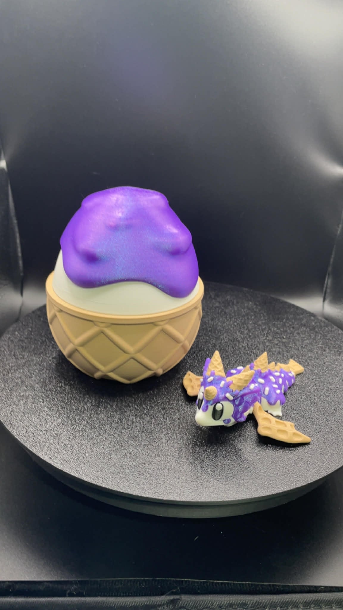 Ice cream dragon and egg