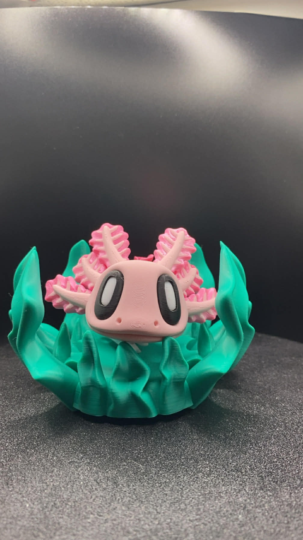 Axolotl With Seaweed Bed