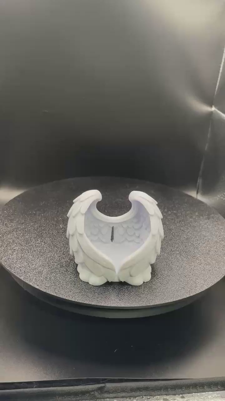 Angel wing tealight holders