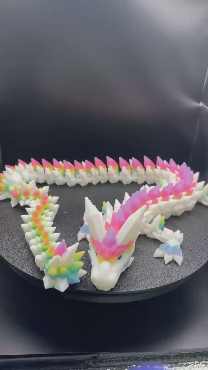 Crystal Rainbow dragon-glow in the dark
