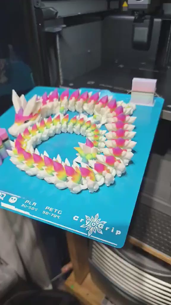 Crystal Rainbow dragon-glow in the dark