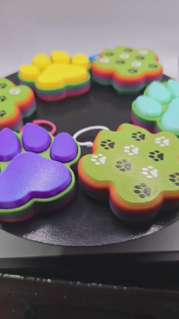 🔥Limited Time: 3D Paw Print Keychain Clickers – $8!