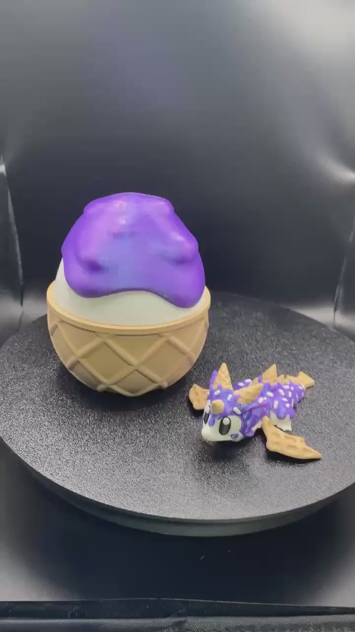 Ice cream dragon and egg